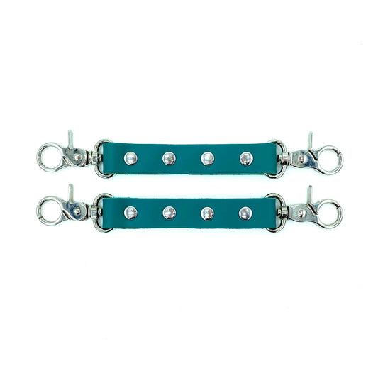 CANDICE Teal Leather 2 Way Connectors - Lulexy
