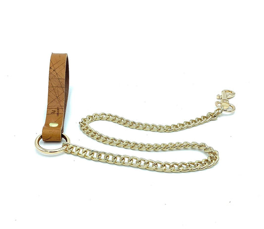 LIMITED Edition BDSM Chain Leash, Chain Bondage Lead 27", Brown Leash - Lulexy