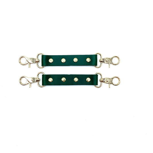 MONA Green Leather 2-Way Connectors - Lulexy