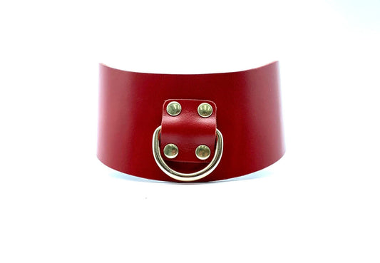 MONA Red Curved Collar - Lulexy