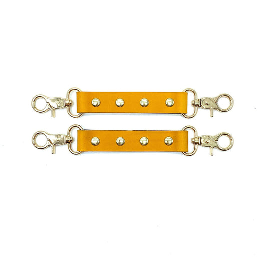 MONA Yellow 2-Way Leather Connectors - Lulexy