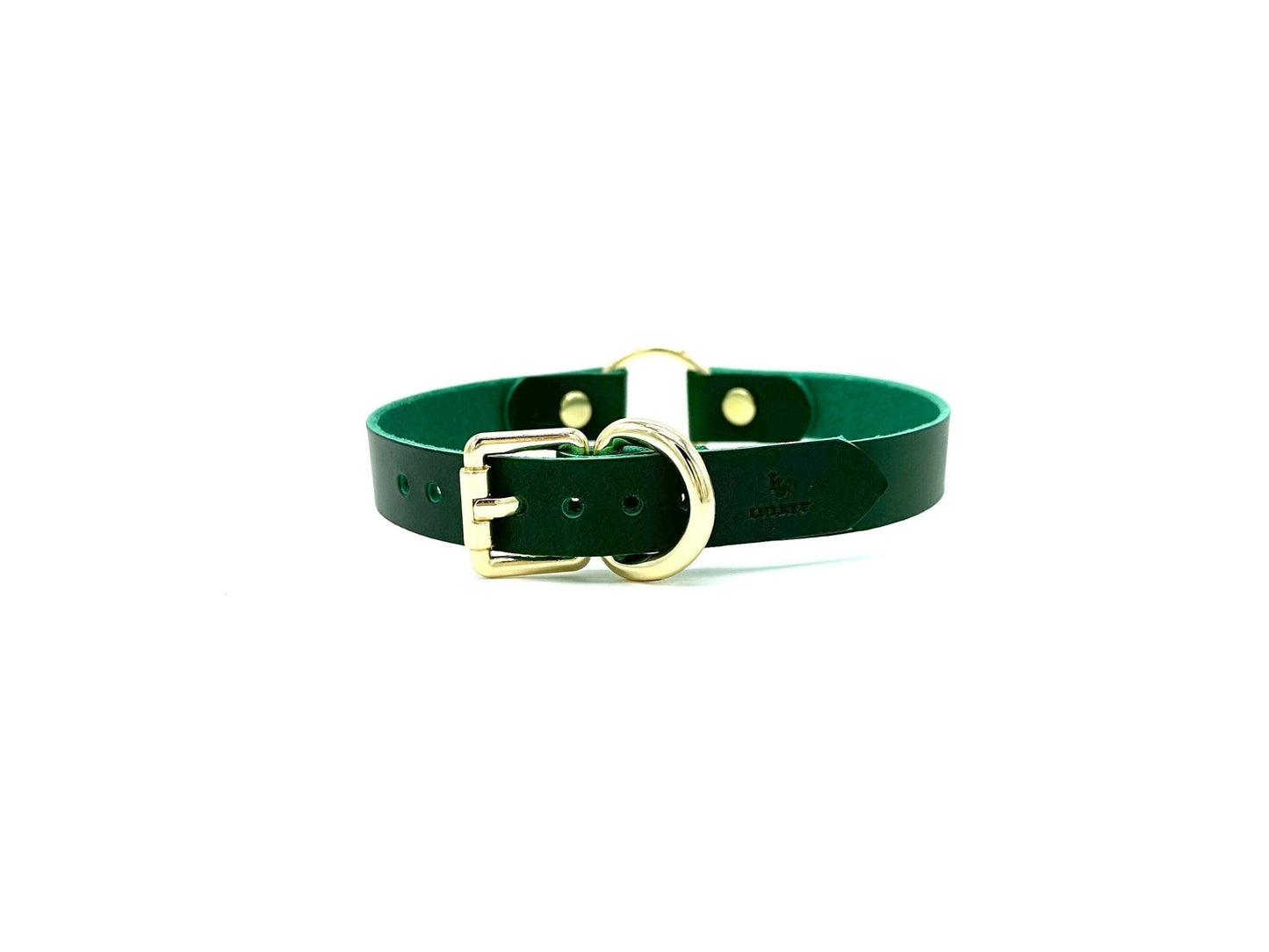 ORIA Red Leather O Ring Collar - Lulexy