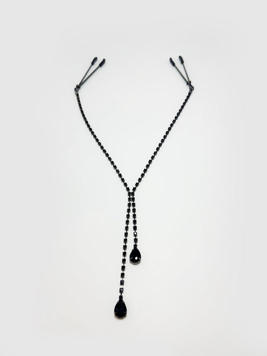 RHINESTONE DANGLE CLAMPS - Lulexy