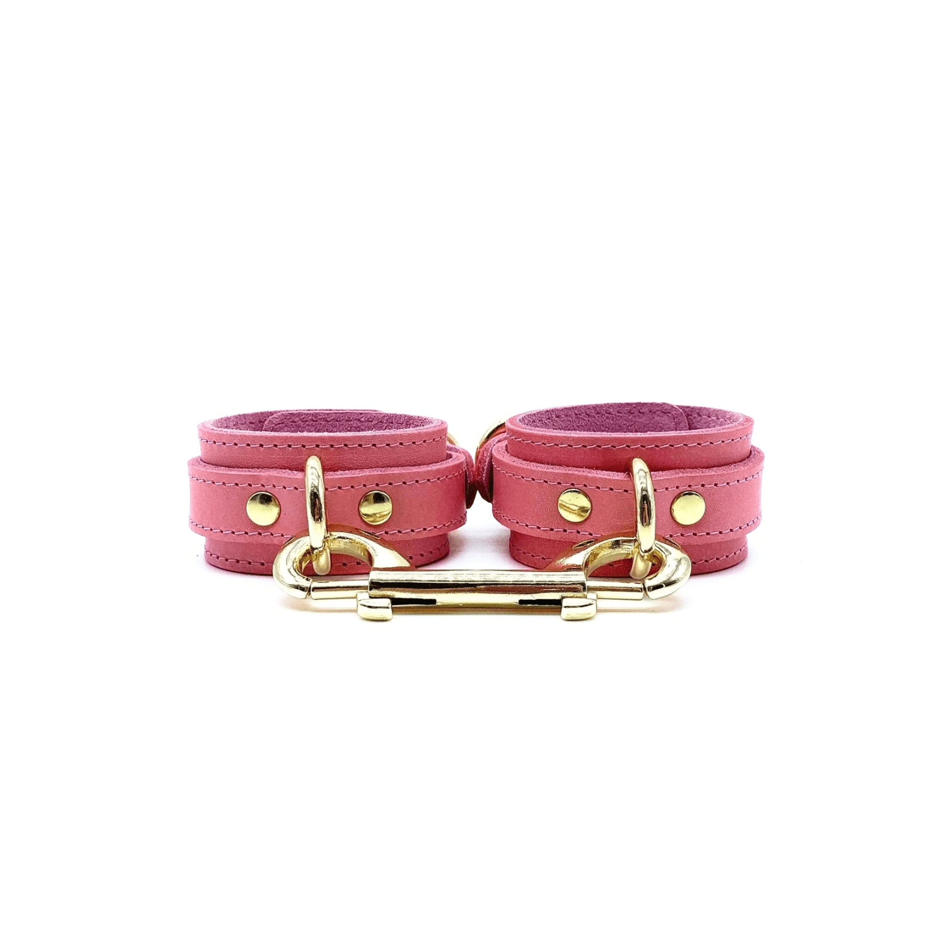 TANGO 7 Piece Italian Pink Leather Bondage Set - Lulexy
