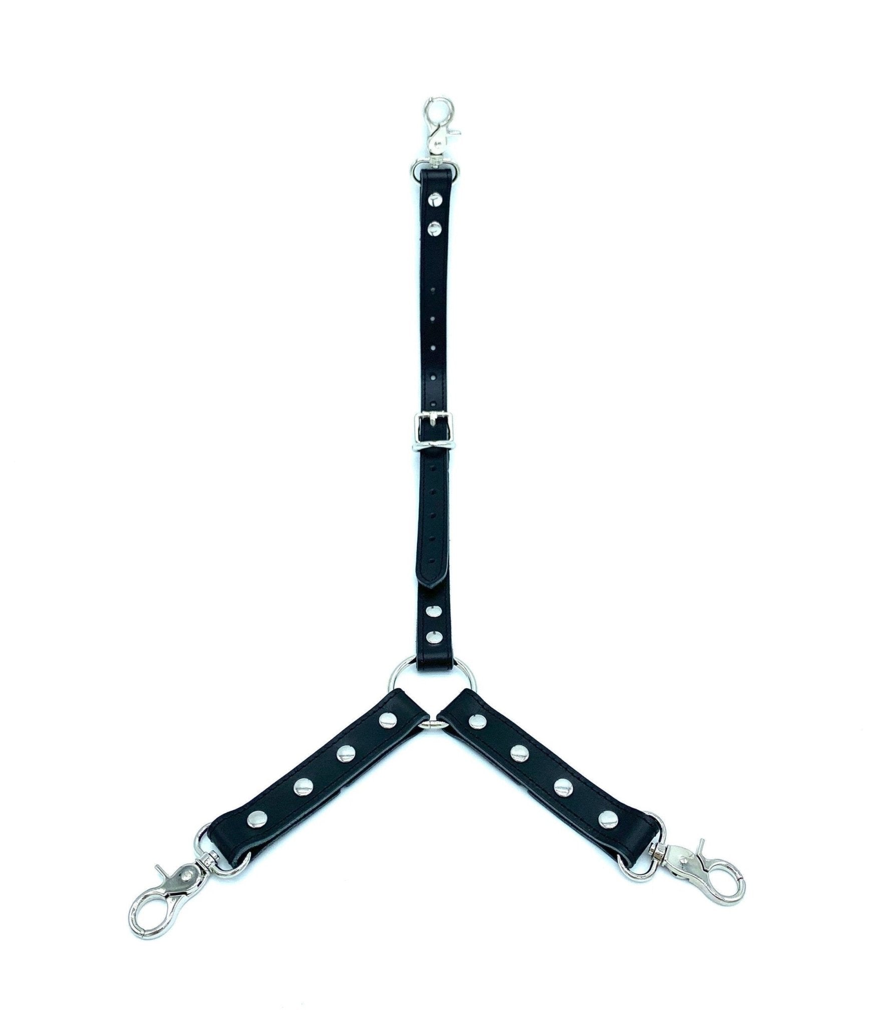 "TANGO" Black Stitched 3-Way Connector - Lulexy