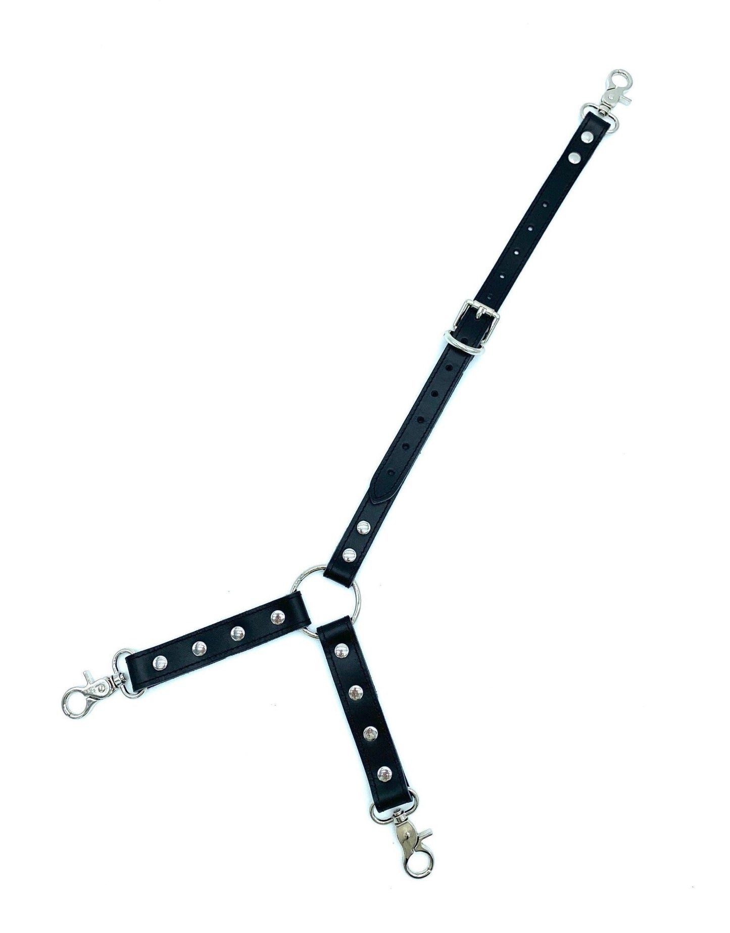 "TANGO" Black Stitched 3-Way Connector - Lulexy