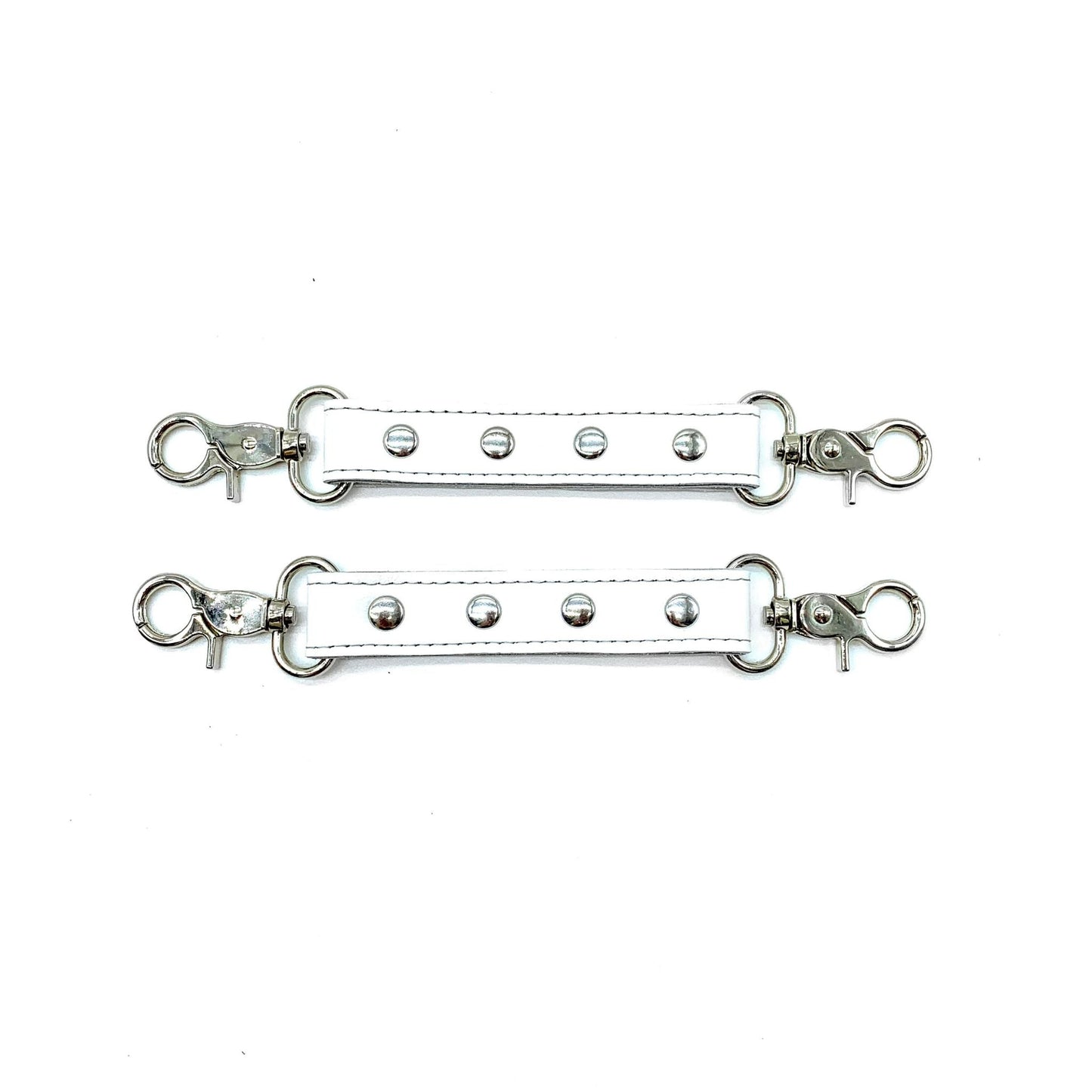 VIENNA White Leather 2-Way Connectors - Lulexy