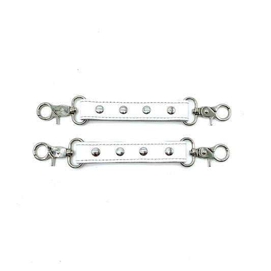 VIENNA White Leather 2-Way Connectors - Lulexy