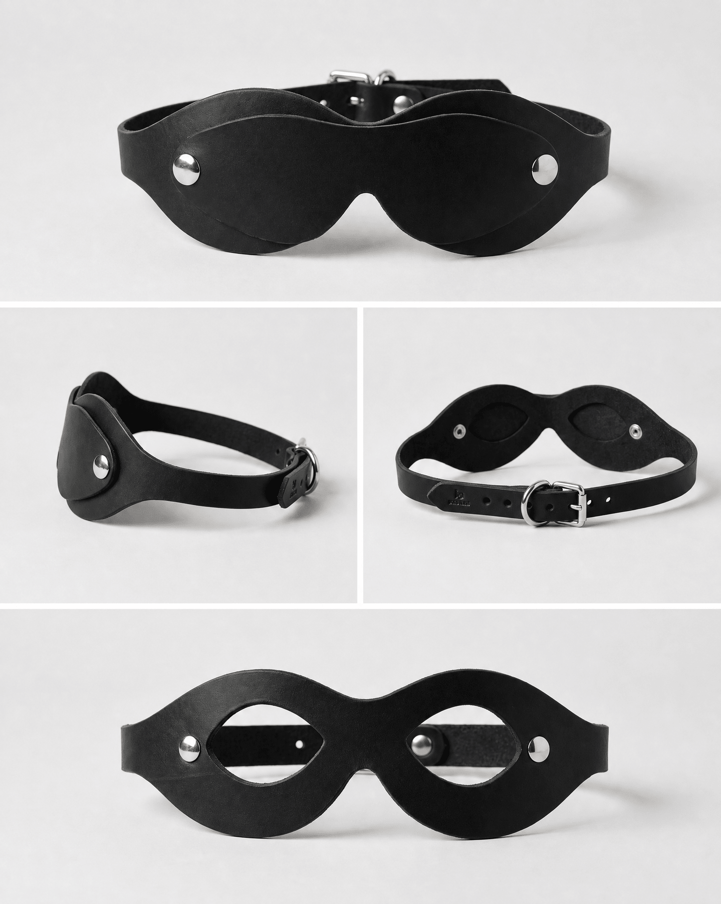Italian Leather PEEKABOO Blindfold - Lulexy