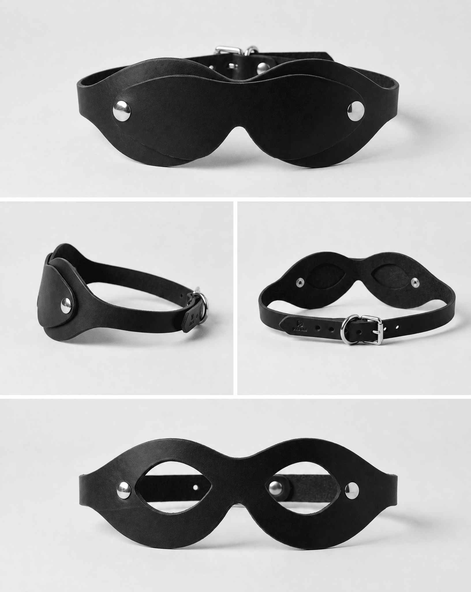 Italian Leather PEEKABOO Blindfold - Lulexy