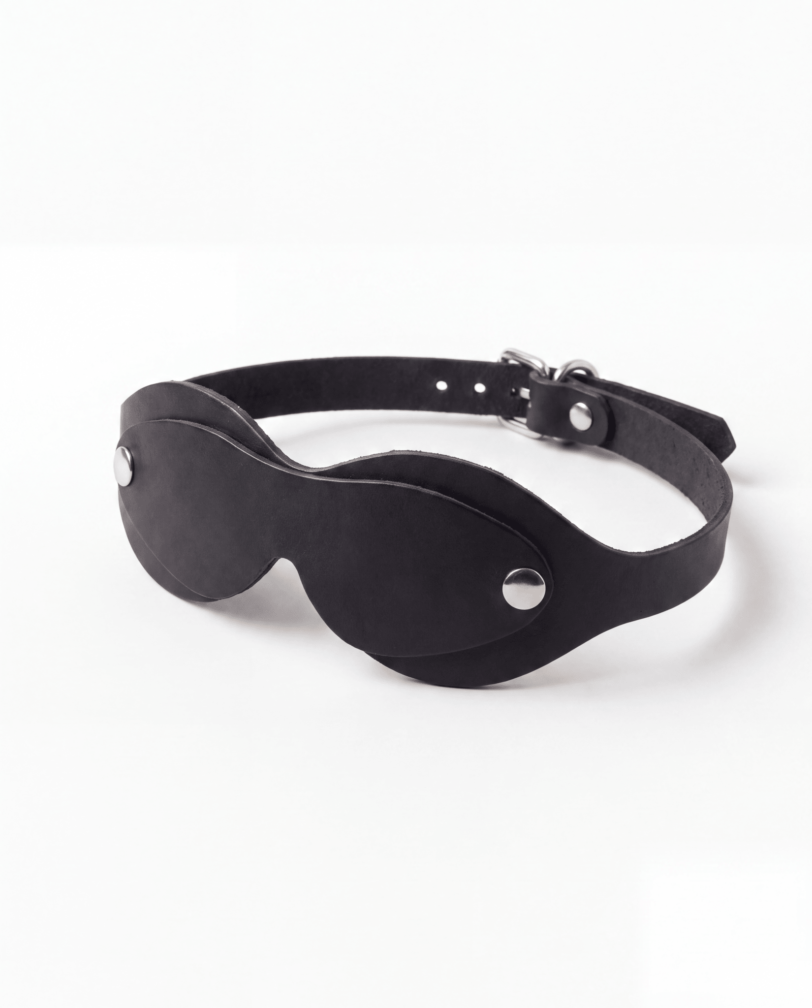 Italian Leather PEEKABOO Blindfold - Lulexy