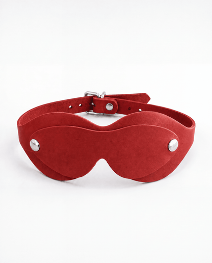 Italian Leather PEEKABOO Blindfold - Lulexy