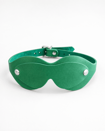Italian Leather PEEKABOO Blindfold - Lulexy