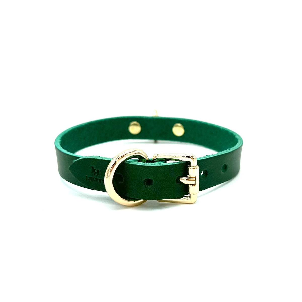Mini D-Ring Italian Leather Day Collar - Lulexy
