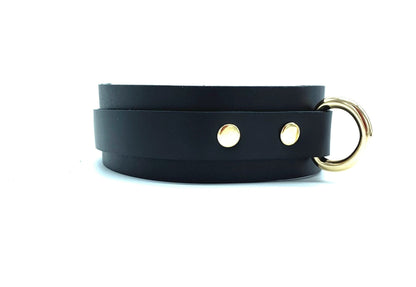 MONA Black Leather Collar & Leash - Lulexy