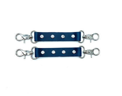 "MONA" Blue Leather 2-Way Connectors - Lulexy