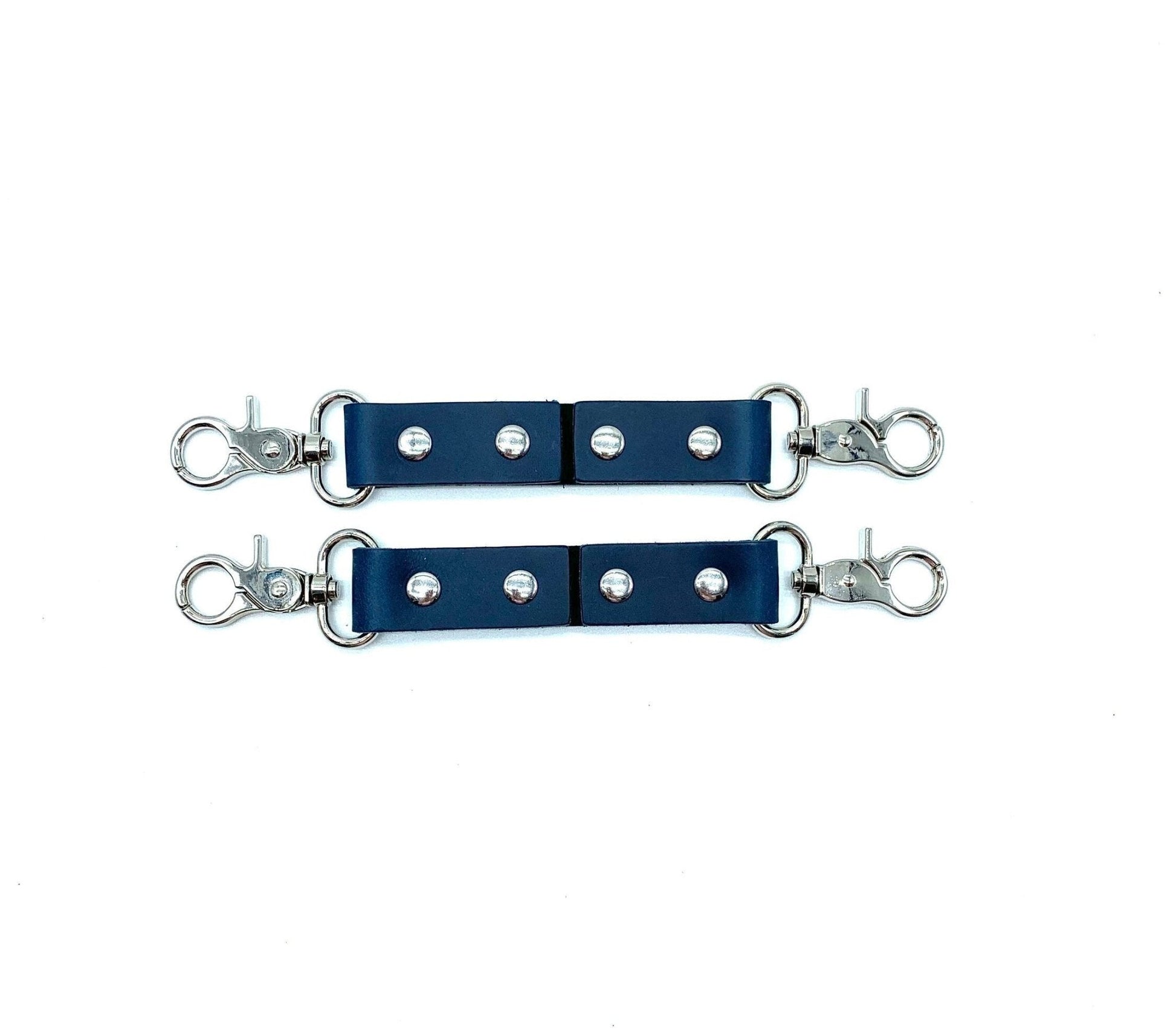 MONA Blue Leather 2 - Way Connectors - Lulexy