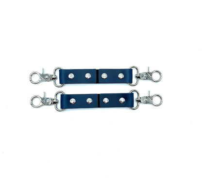 MONA Blue Leather 2 - Way Connectors - Lulexy