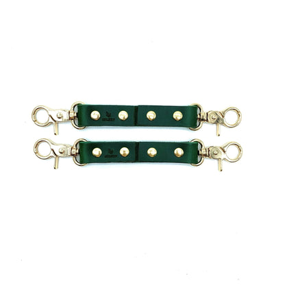 MONA Green Leather 2-Way Connectors - Lulexy