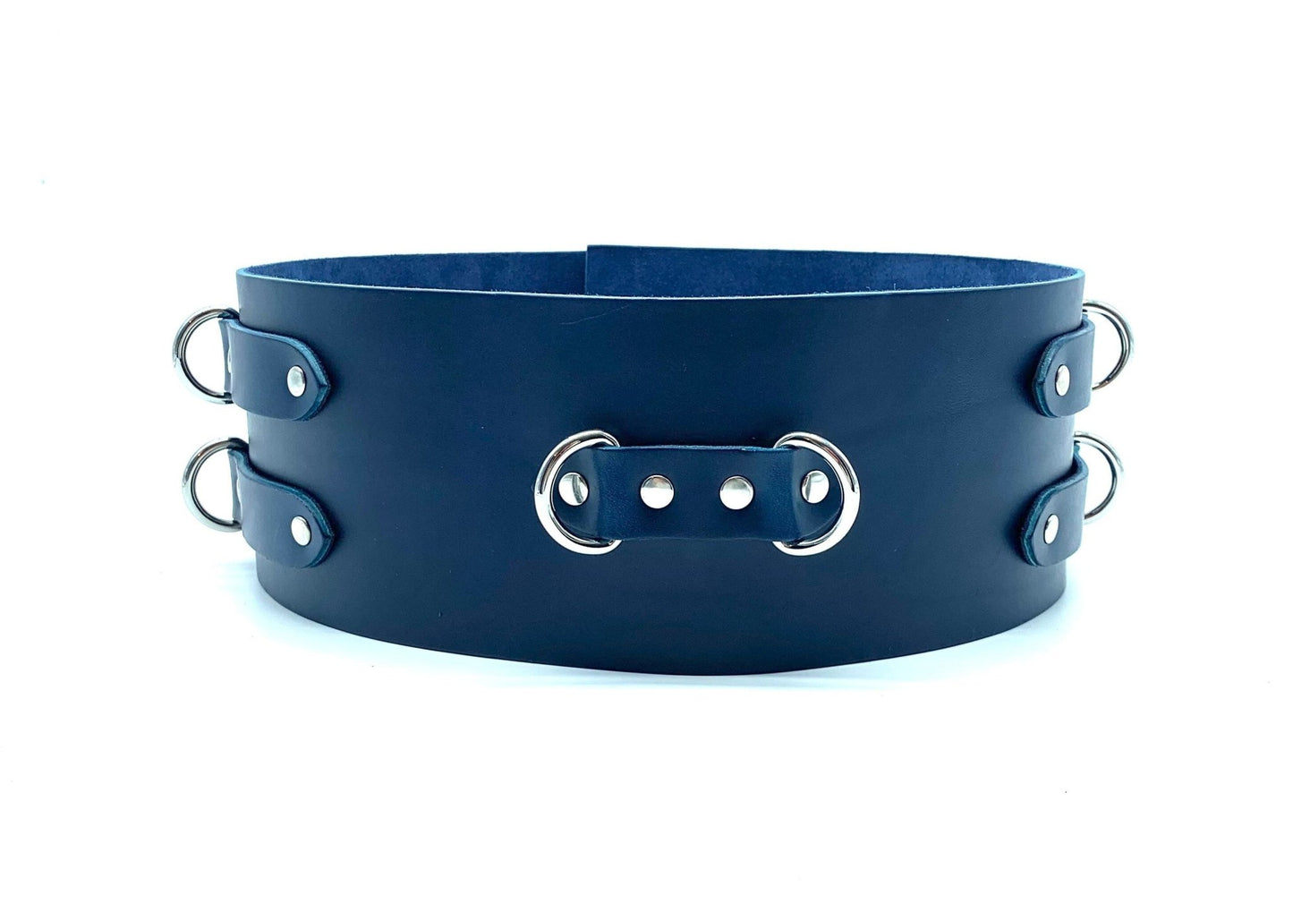 MONA Green Leather Bondage Waist Belt - Lulexy