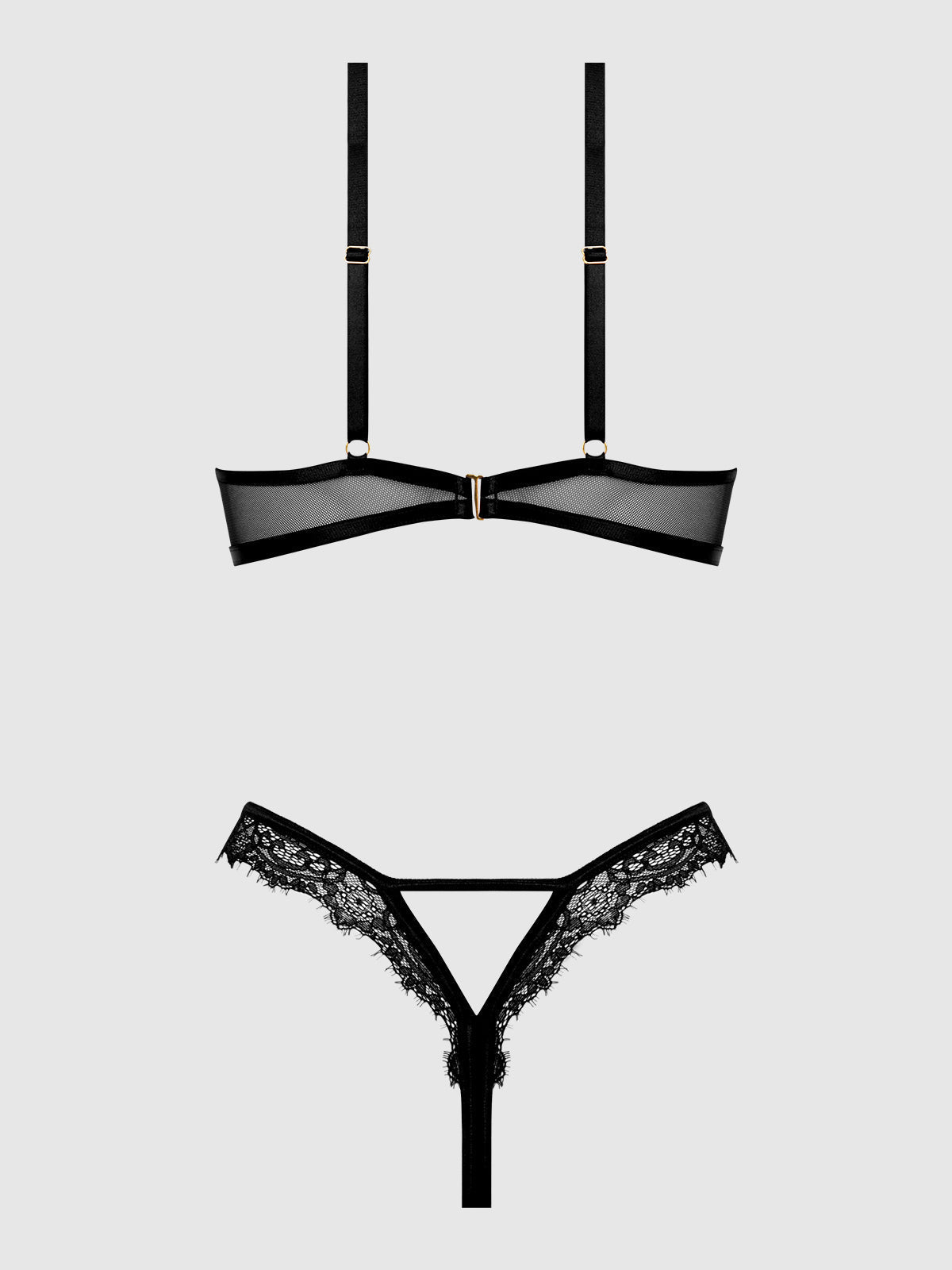 NADIA LACE & MESH CUTOUT TEDDY - Lulexy