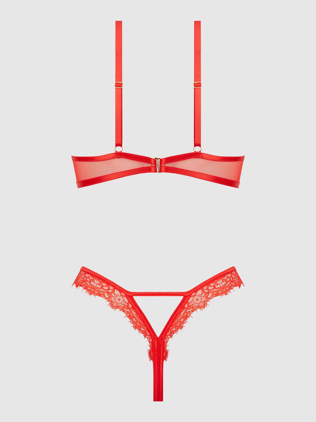 NADIA LACE & MESH CUTOUT TEDDY - Lulexy