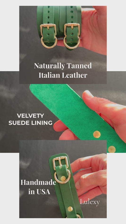 MONA Italian Leather Ankle Cuffs