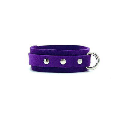 SELENA Suede Purple Collar & Leash Set - Lulexy