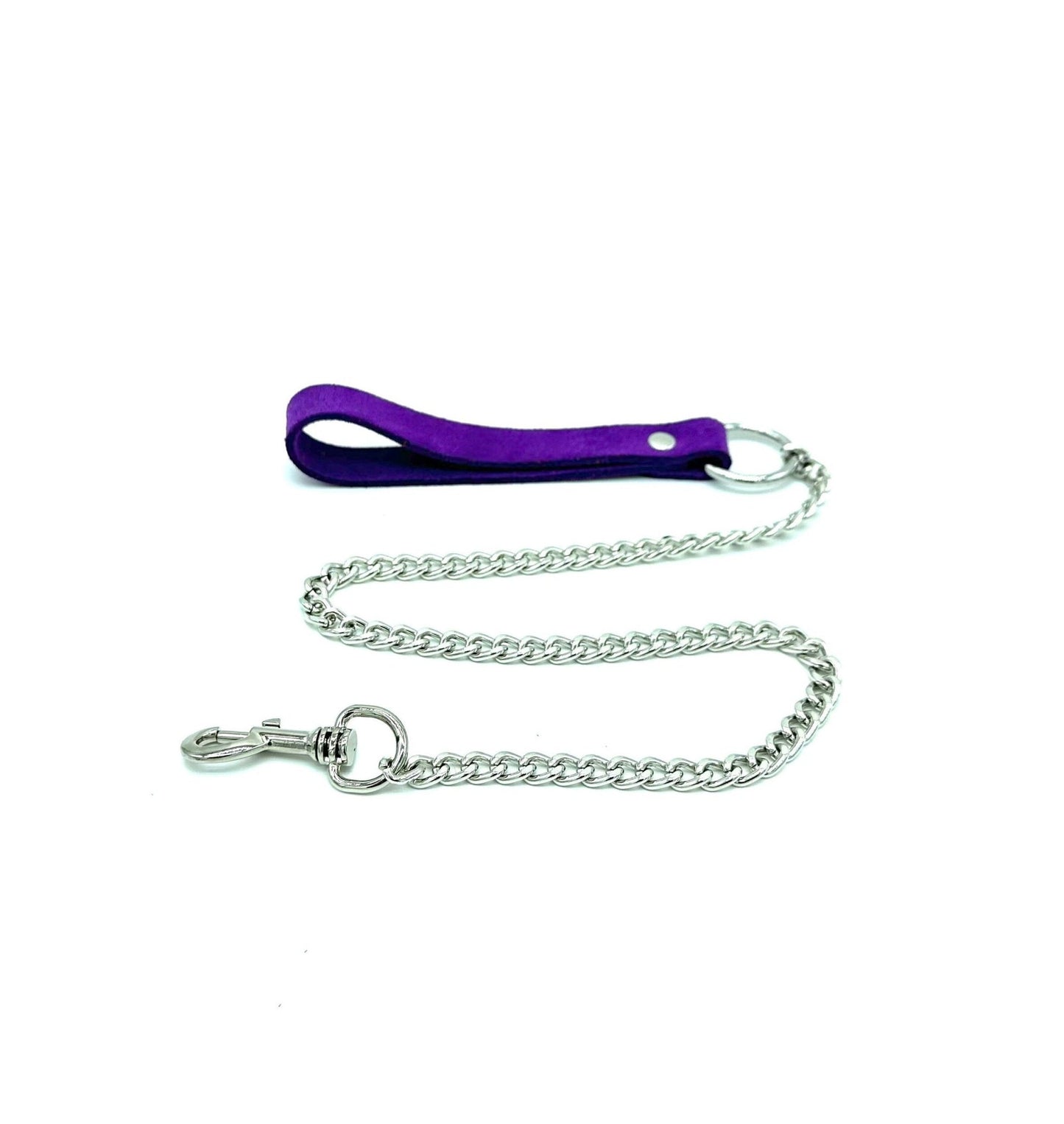 SELENA Suede Purple Collar & Leash Set - Lulexy