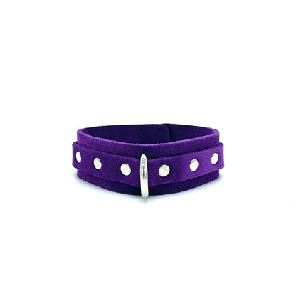 SELENA Suede Purple Collar & Leash Set - Lulexy