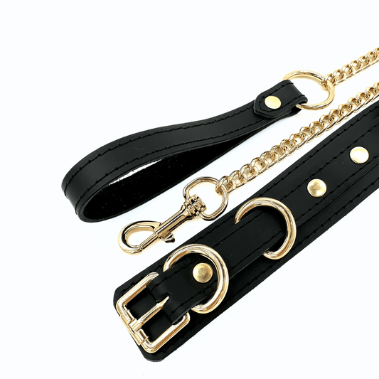 TANGO Leather Leash with Chain - Lulexy