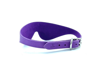 TANGO Purple Leather Blindfold - Lulexy