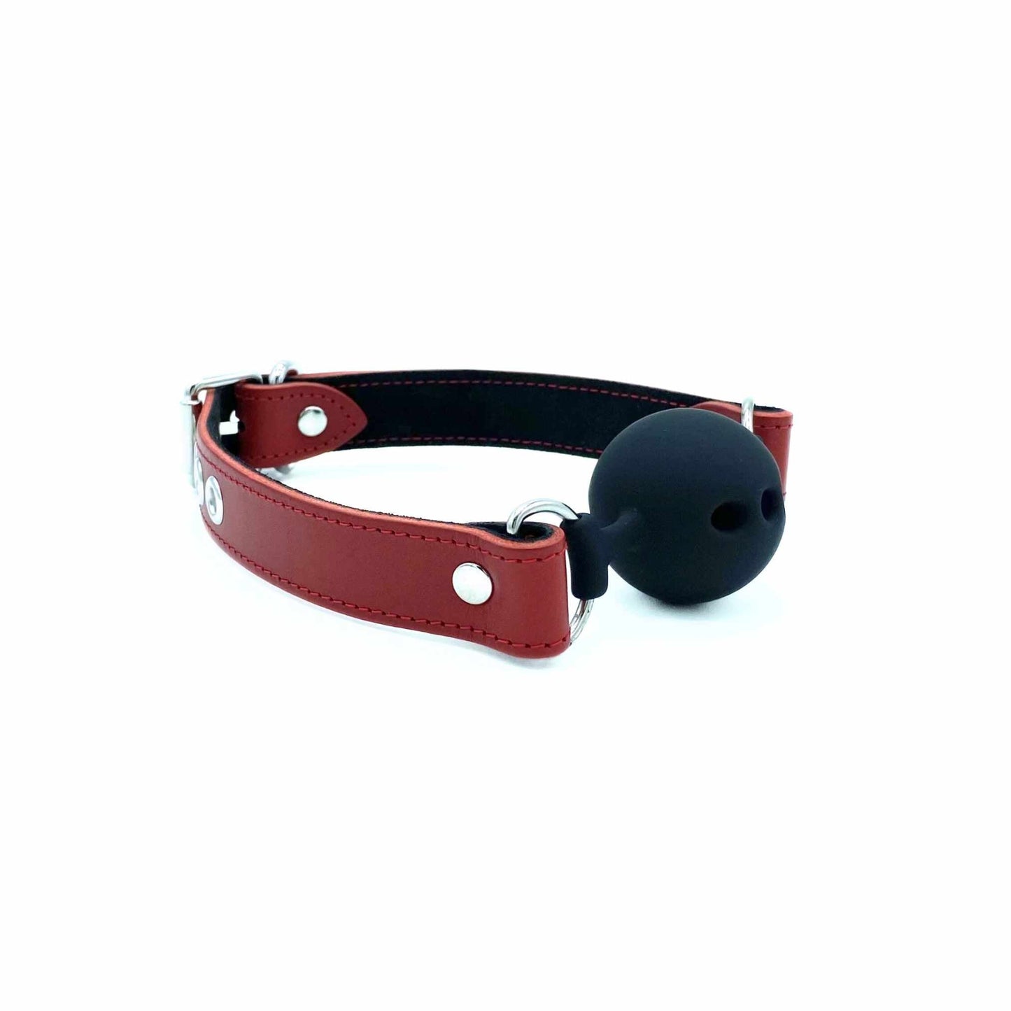 TANGO Red Leather Ball Gag - Lulexy